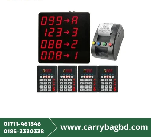 Verbex VT-K-999B K-C31 KTP4 4+1+1 Queue System For Service Counter And Reception Desk